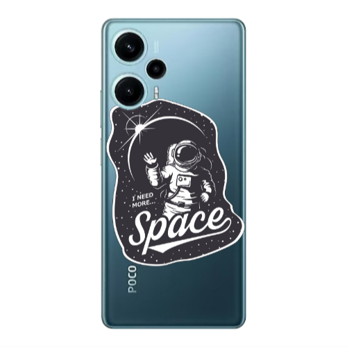 Xiaomi Poco F5 I need more spacee Transparent Silicone TPU Θήκη