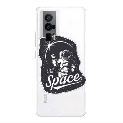 Xiaomi Poco F5 Pro I need more spacee Transparent Silicone TPU Θήκη