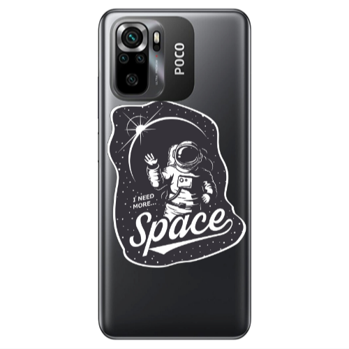 Xiaomi Poco M5 s I need more spacee Transparent Silicone TPU Θήκη