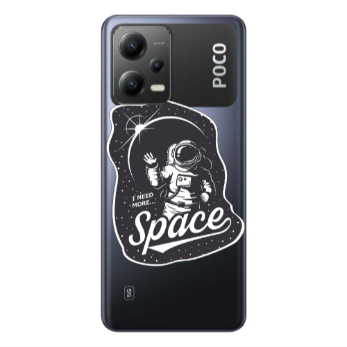 Xiaomi Poco X5 I need more spacee Transparent Silicone TPU Θήκη