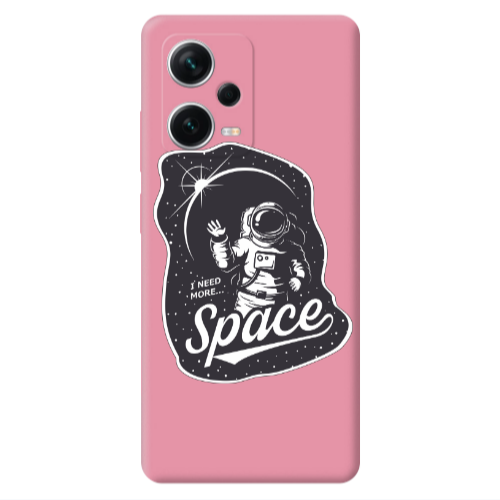 Xiaomi Poco X5 I need more spacee Pink Colored Silicone TPU Θήκη