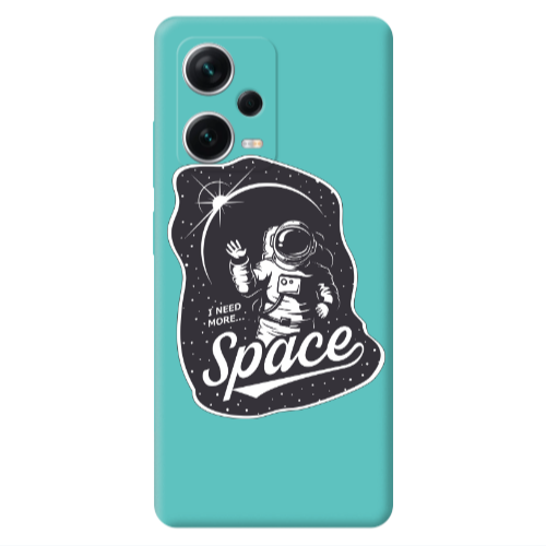 Xiaomi Poco X5 I need more spacee Turquoise Colored Silicone TPU Θήκη