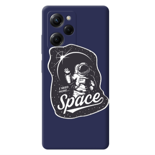 Xiaomi Poco X5 Pro I need more spacee Dark blue Colored Silicone TPU Θήκη