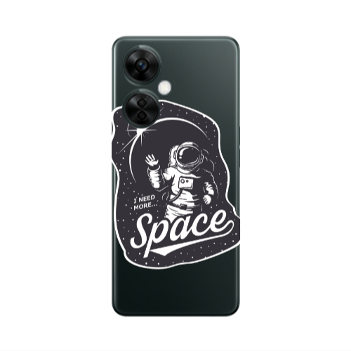 Oneplus Nord CE 3 Lite 5G I need more spacee Transparent Silicone TPU Θήκη