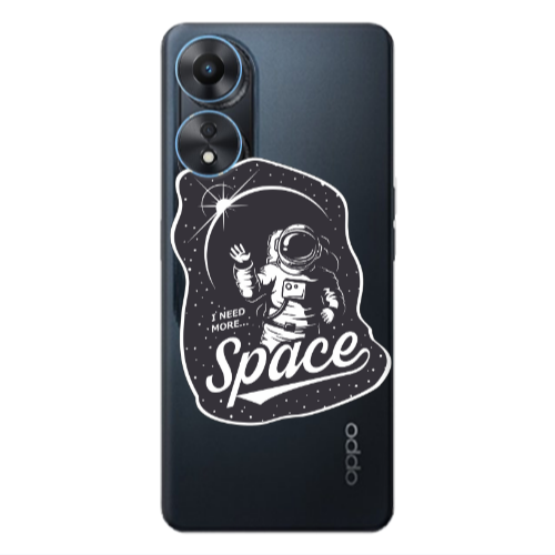 Oppo A 98 I need more spacee Transparent Silicone TPU Θήκη