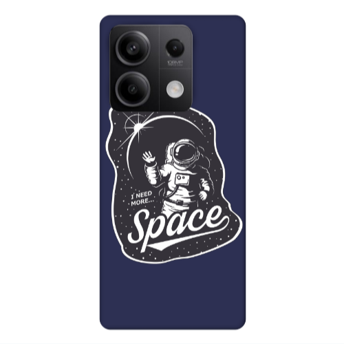 Xiaomi Redmi Note 13 5G I need more spacee Dark blue Colored Silicone TPU Θήκη
