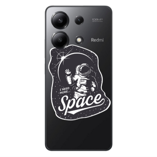 Xiaomi Redmi Note 13 4G I need more spacee Transparent Silicone TPU Θήκη