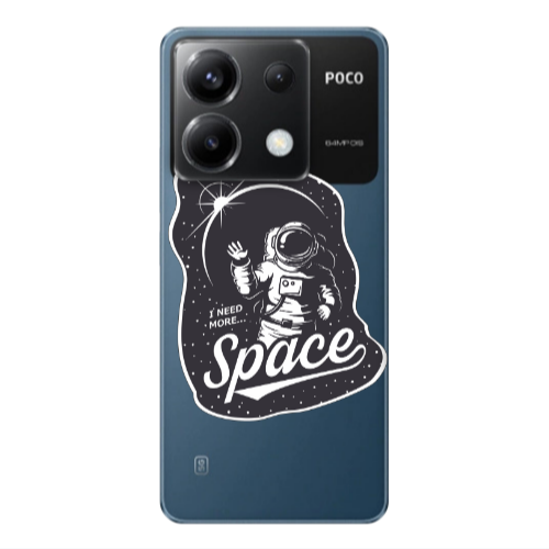 Xiaomi Poco X6 5G I need more spacee Transparent Silicone TPU Θήκη