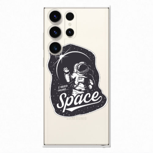 Samsung S24 Ultra I need more spacee Transparent Silicone TPU Θήκη