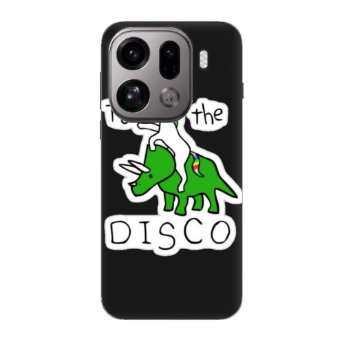 Oppo Find X9 Pro To the disco Black Colored Silicone TPU Θήκη