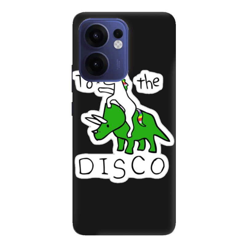 Oppo Reno 13 F To the disco Black Colored Silicone TPU Θήκη