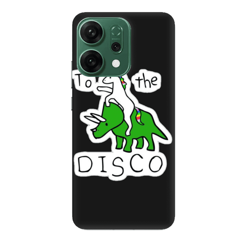 Oppo RENO 14 To the disco Black Colored Silicone TPU Θήκη