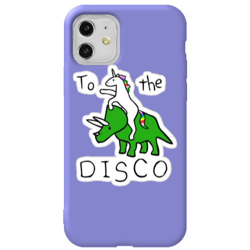 Apple iPhone 11  To the disco Purple Colored Silicone TPU Θήκη