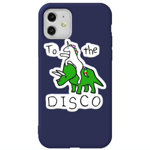 Apple iPhone 11  To the disco Dark blue Colored Silicone TPU Θήκη