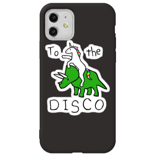 Apple iPhone 11  To the disco Black Colored Silicone TPU Θήκη