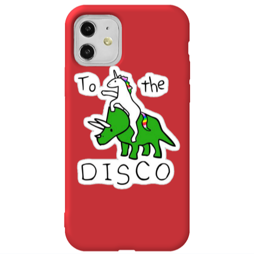 Apple iPhone 11  To the disco Red Colored Silicone TPU Θήκη