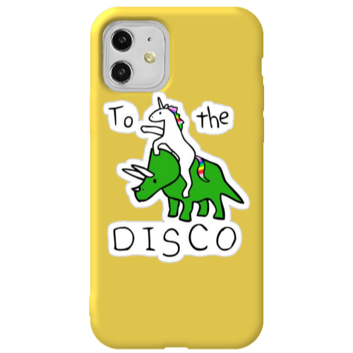 Apple iPhone 11  To the disco Yellow Colored Silicone TPU Θήκη