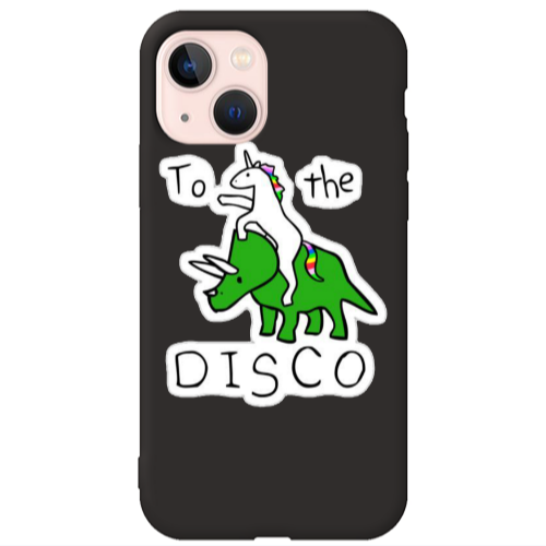 Apple iPhone 13 To the disco Black Colored Silicone TPU Θήκη