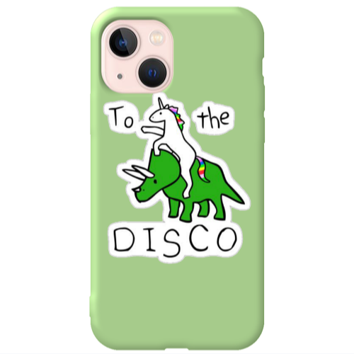 Apple iPhone 13 To the disco Light Green Colored Silicone TPU Θήκη