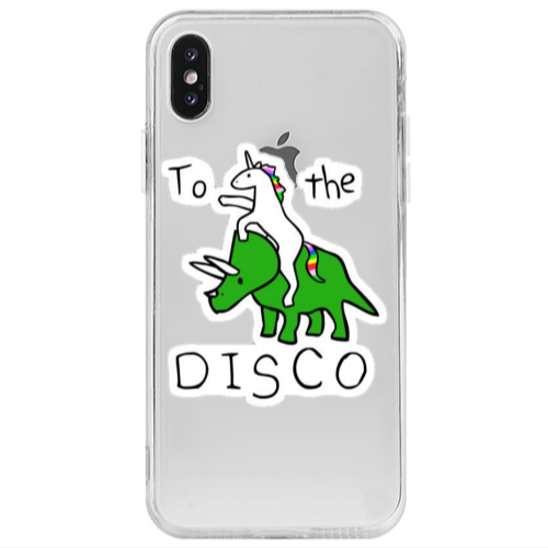 Apple iPhone X To the disco Transparent Silicone TPU Θήκη