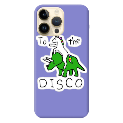 Apple iPhone 13 Pro Max To the disco Purple Colored Silicone TPU Θήκη
