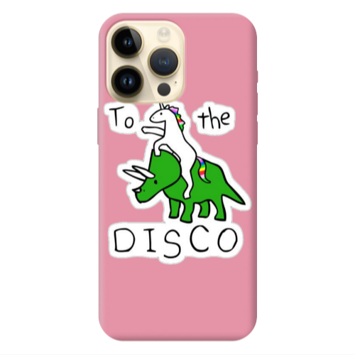 Apple iPhone 13 Pro Max To the disco Pink Colored Silicone TPU Θήκη