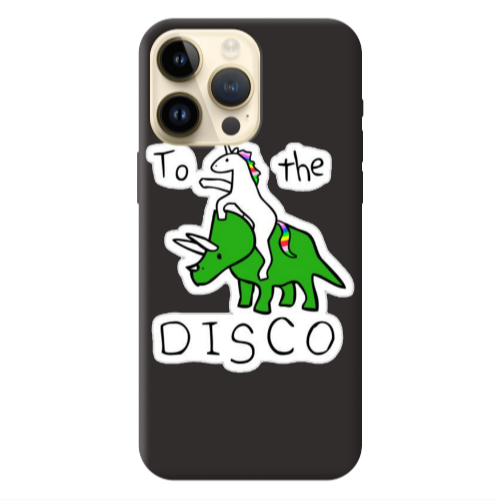 Apple iPhone 13 Pro Max To the disco Black Colored Silicone TPU Θήκη