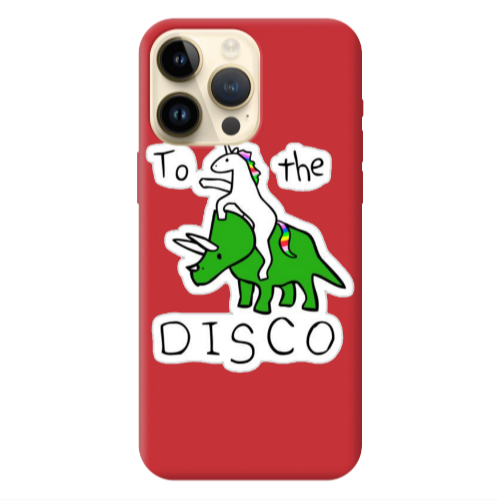 Apple iPhone 13 Pro Max To the disco Red Colored Silicone TPU Θήκη