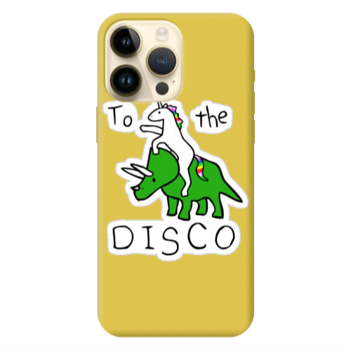 Apple iPhone 13 Pro Max To the disco Yellow Colored Silicone TPU Θήκη