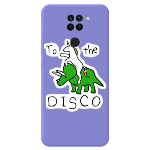 Xiaomi Redmi Note 9 To the disco Purple Colored Silicone TPU Θήκη