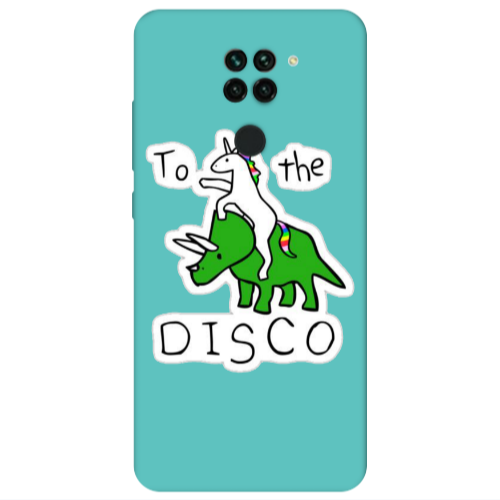 Xiaomi Redmi Note 9 To the disco Turquoise Colored Silicone TPU Θήκη