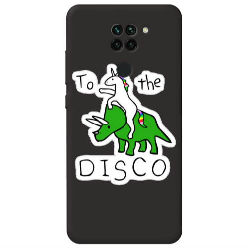 Xiaomi Redmi Note 9 To the disco Black Colored Silicone TPU Θήκη