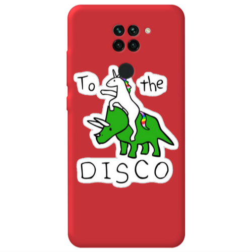 Xiaomi Redmi Note 9 To the disco Red Colored Silicone TPU Θήκη