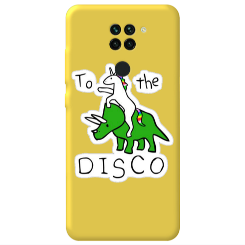 Xiaomi Redmi Note 9 To the disco Yellow Colored Silicone TPU Θήκη
