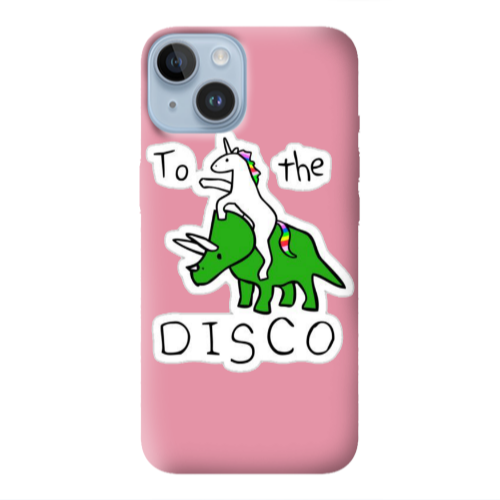 Apple iPhone 14  To the disco Pink Colored Silicone TPU Θήκη