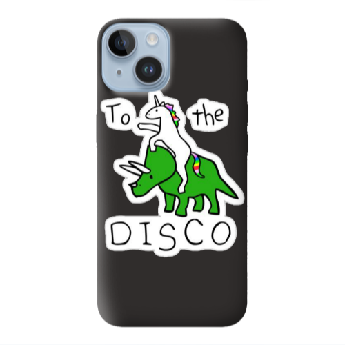 Apple iPhone 14  To the disco Black Colored Silicone TPU Θήκη