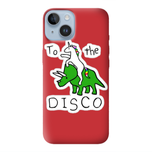 Apple iPhone 14 Plus To the disco Red Colored Silicone TPU Θήκη