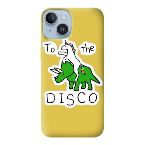 Apple iPhone 14 Plus To the disco Yellow Colored Silicone TPU Θήκη