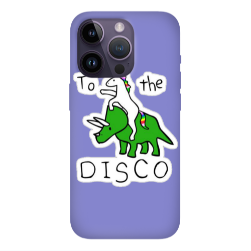 Apple iPhone 14 Pro  To the disco Purple Colored Silicone TPU Θήκη