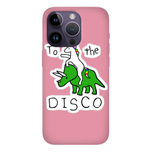 Apple iPhone 14 Pro  To the disco Pink Colored Silicone TPU Θήκη