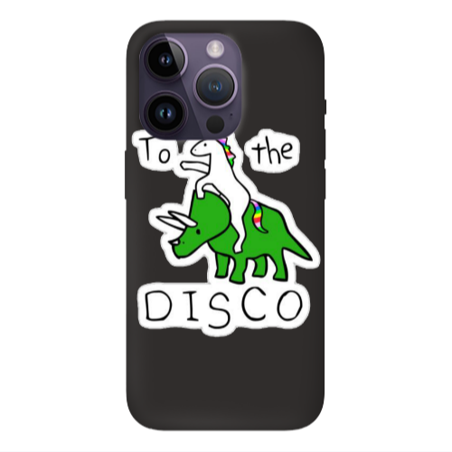 Apple iPhone 14 Pro Max To the disco Black Colored Silicone TPU Θήκη