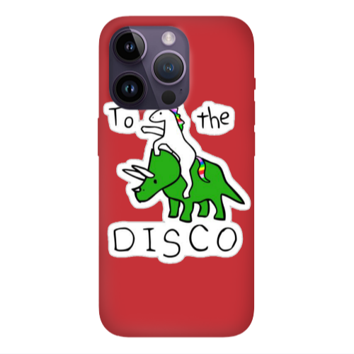 Apple iPhone 14 Pro Max To the disco Red Colored Silicone TPU Θήκη