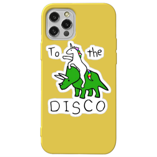 Apple iPhone 13 Pro To the disco Yellow Colored Silicone TPU Θήκη