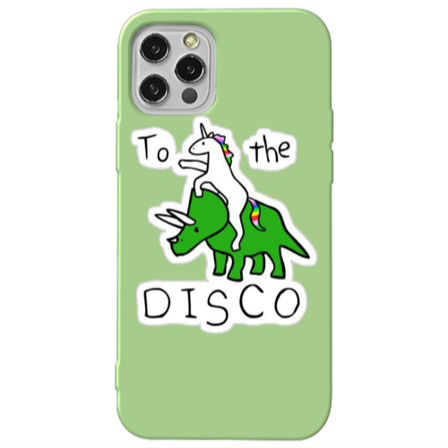 Apple iPhone 12 Pro To the disco Light Green Colored Silicone TPU Θήκη