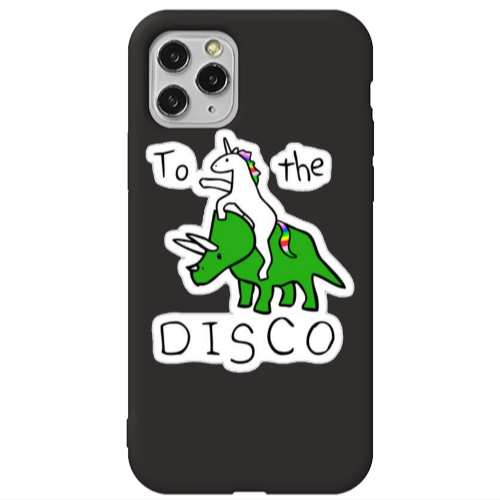 Apple iPhone 11 Pro Max To the disco Black Colored Silicone TPU Θήκη