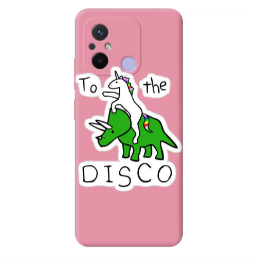 Xiaomi Redmi 12C To the disco Pink Colored Silicone TPU Θήκη