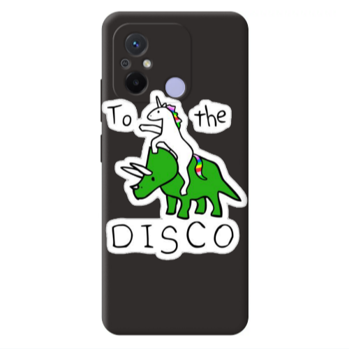 Xiaomi Redmi 12C To the disco Black Colored Silicone TPU Θήκη