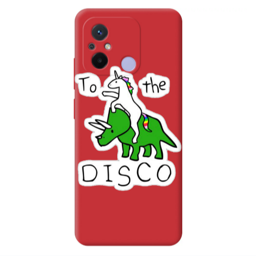 Xiaomi Redmi 12C To the disco Red Colored Silicone TPU Θήκη