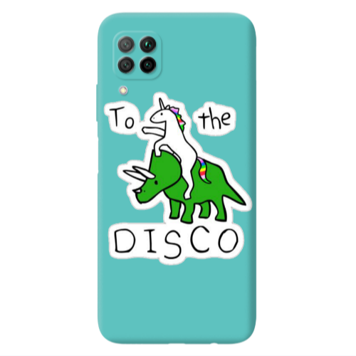 Huawei P40 Lite To the disco Turquoise Colored Silicone TPU Θήκη