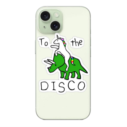 Apple iPhone 15 To the disco Transparent Silicone TPU Θήκη